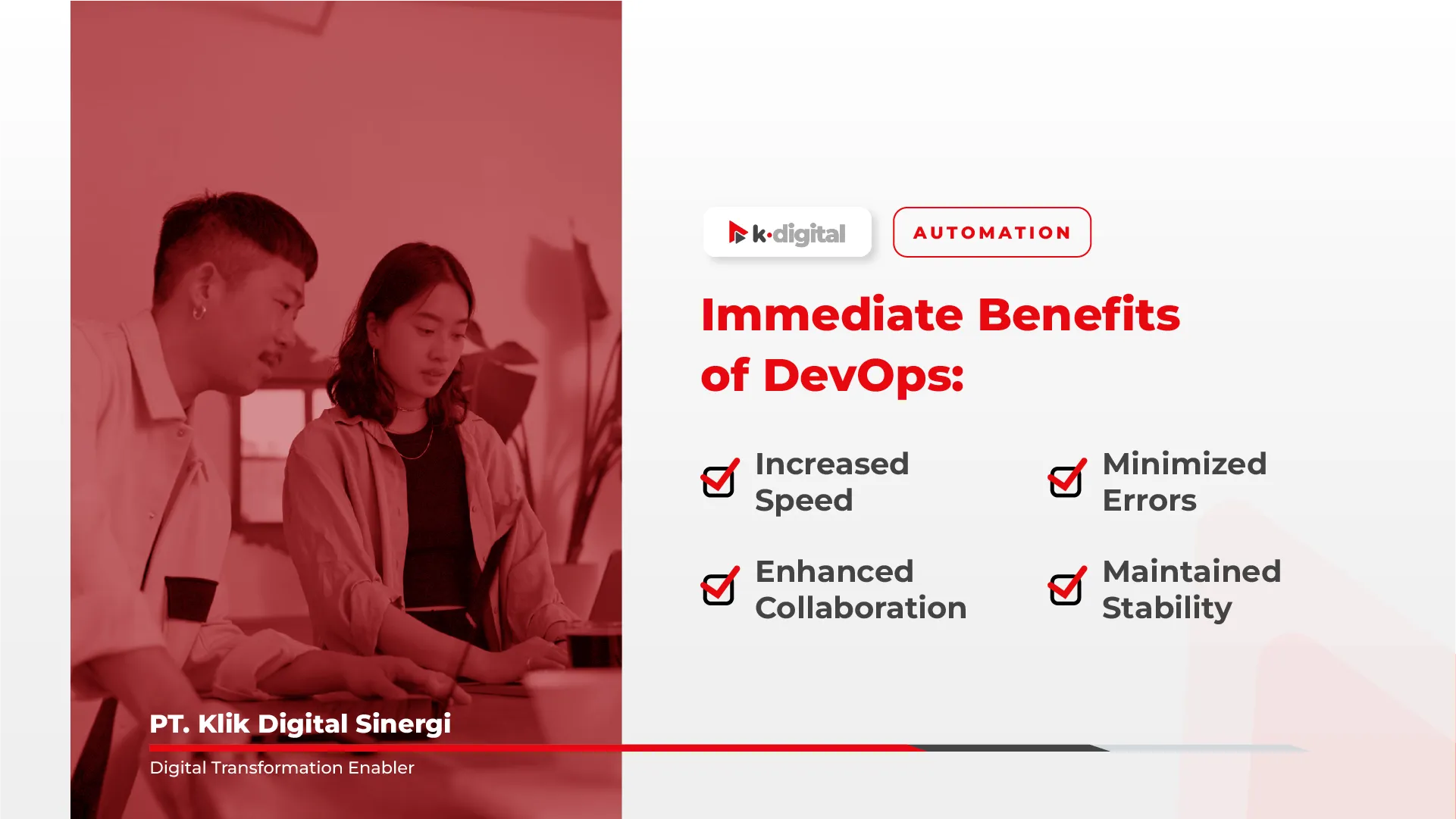 Key Benefits of Implementing DevOps | PT Klik Digital Sinergi